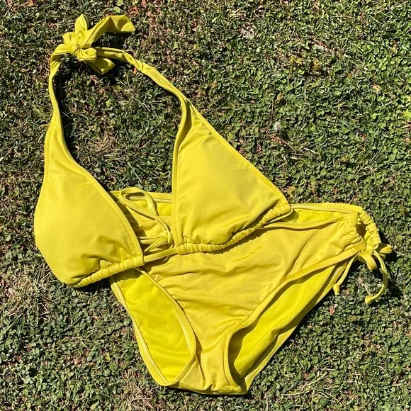 Mossimo mustard bikini small/med bottom swimsuit - Picture 4 of 4